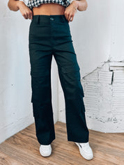 Lex  Black Cargo Pant