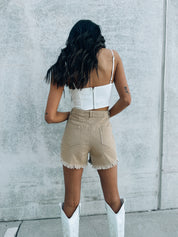 Kolby Rhinestone Fringe Shorts