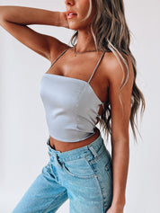 Mylah Back Lace-Up Top