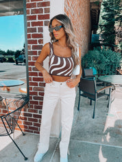 RESTOCKED: Chocolate Waves Knit Top