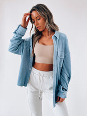 Koi Fleece Day Shacket