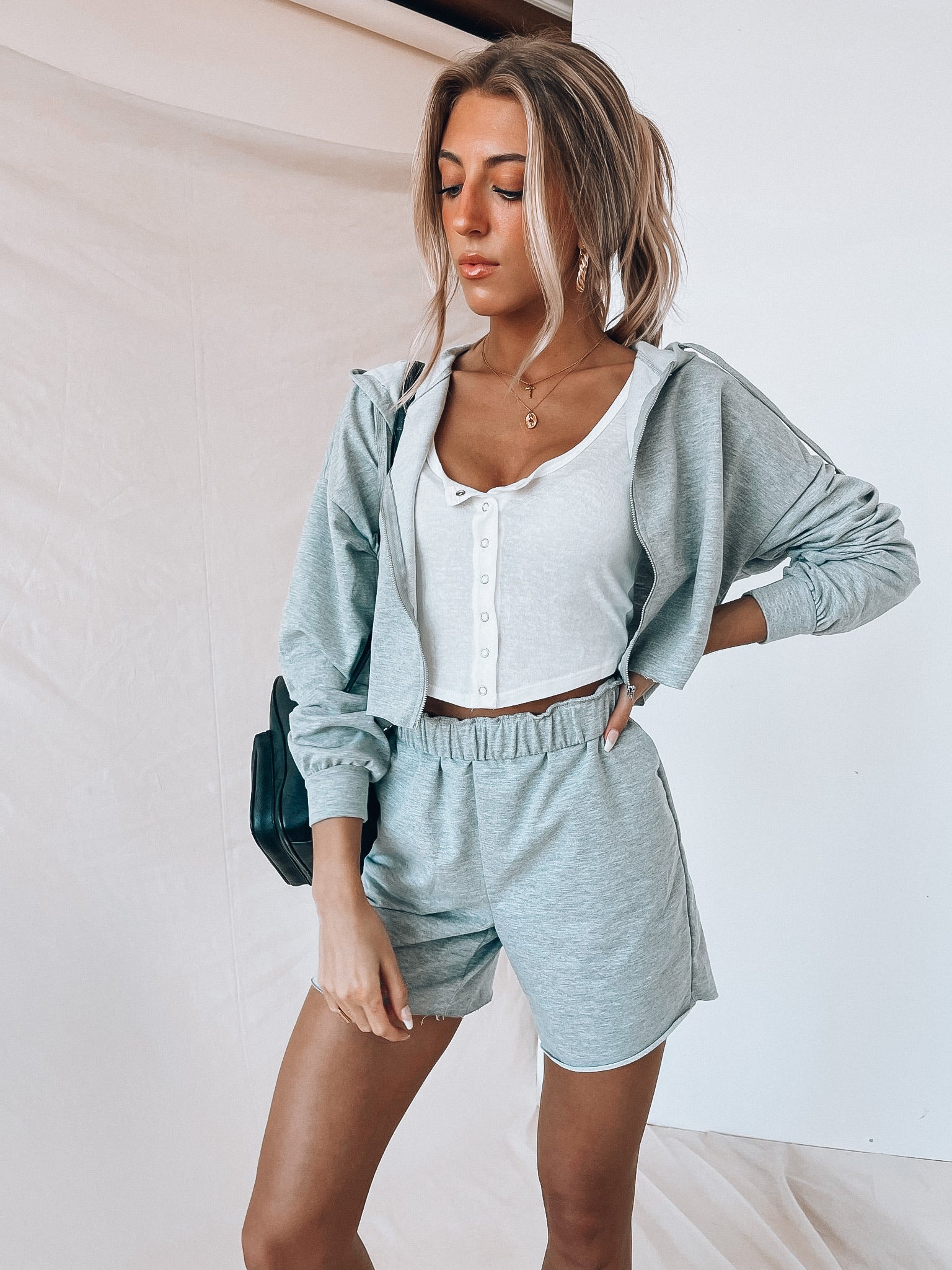 Grey Lounge Around Short