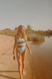 Luana Cut Out One Piece In Baby Blue