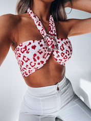 Monika Pink Animal Print Top