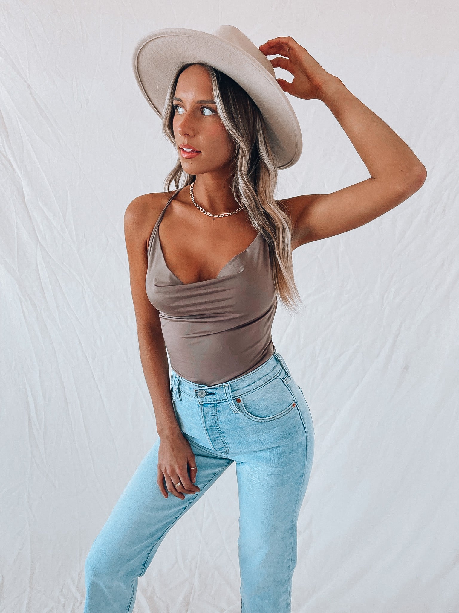 Jazzie Cowl Bodysuit