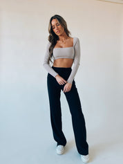 Ivy Fitted Cropped Long Sleeve