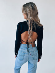 Hunter Open Back Crop Top