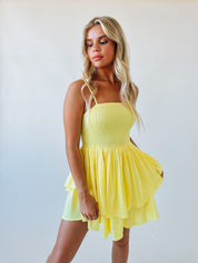 Delilah Ruffle Flowy Mini Dress