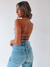 Mylah Back Lace-Up Top