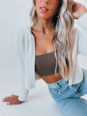 Carley Textured Zip-Up Hoodie