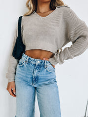 Kinsley Knitted Crop Sweater
