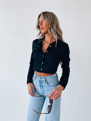 Hunter Open Back Crop Top