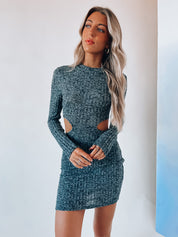 SALE : Rowan Mock Neck Mini Dress