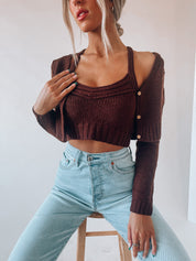 Jana Cropped Sweater set