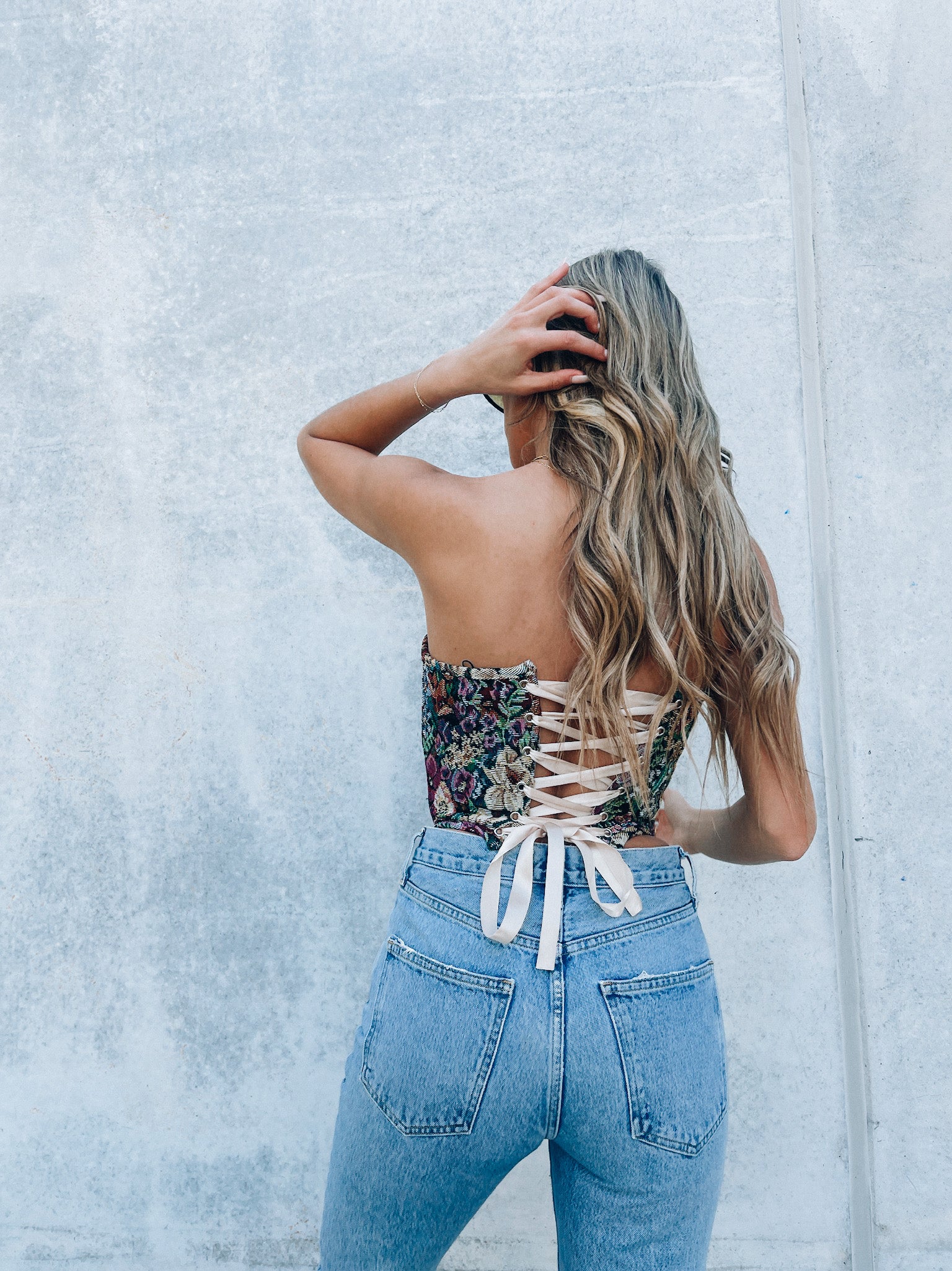 Nola Floral Corset Top