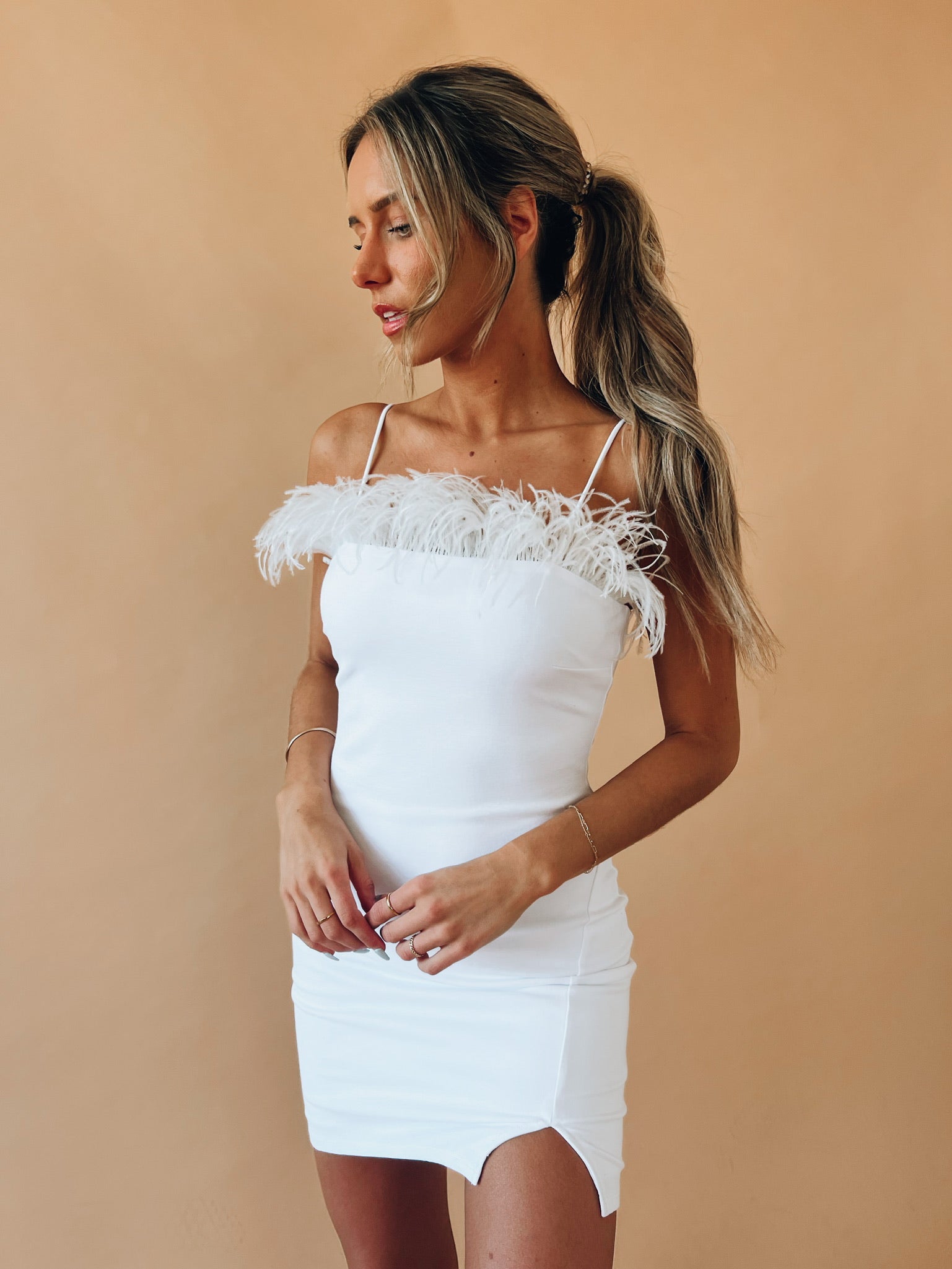 Fallyn Feather Dress