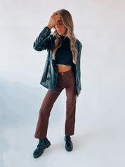 RESTOCKED: Chocolate Boyfriend Denim