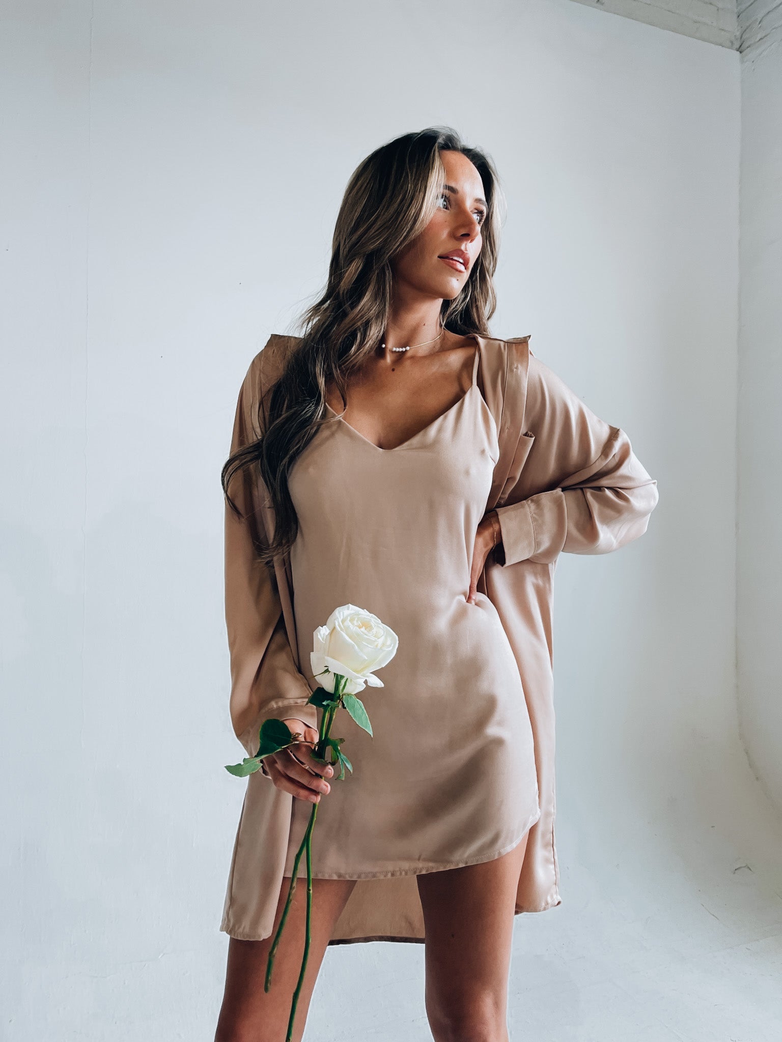 Taupe Dress Set