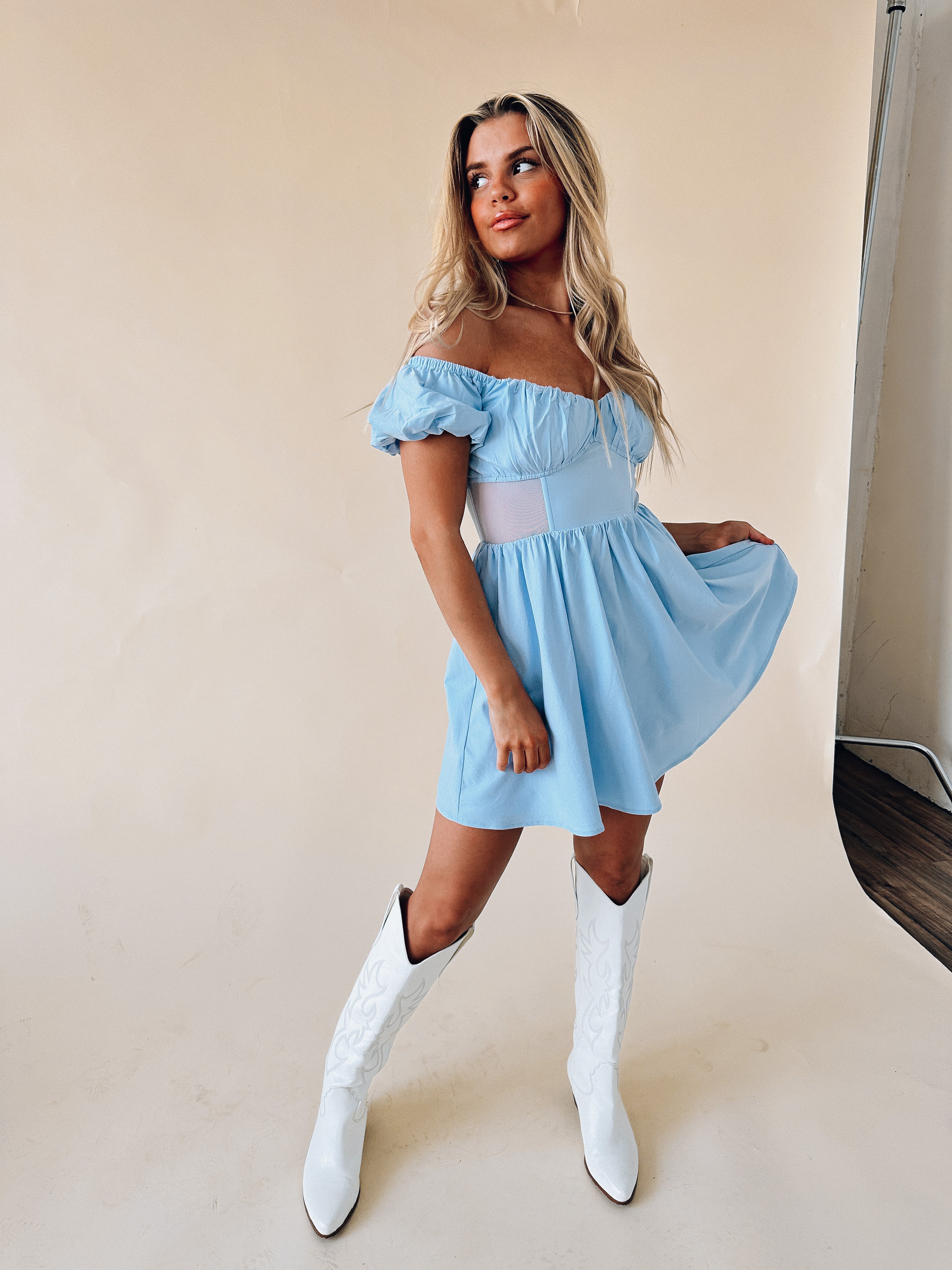 Kennie Off The Shoulder Mini Dress