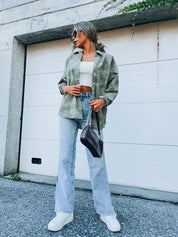 Paisley Oversized Button Up