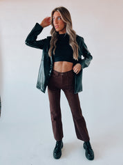 RESTOCKED: Chocolate Boyfriend Denim
