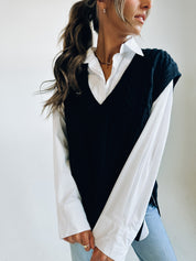 Oversized Knitted Vest