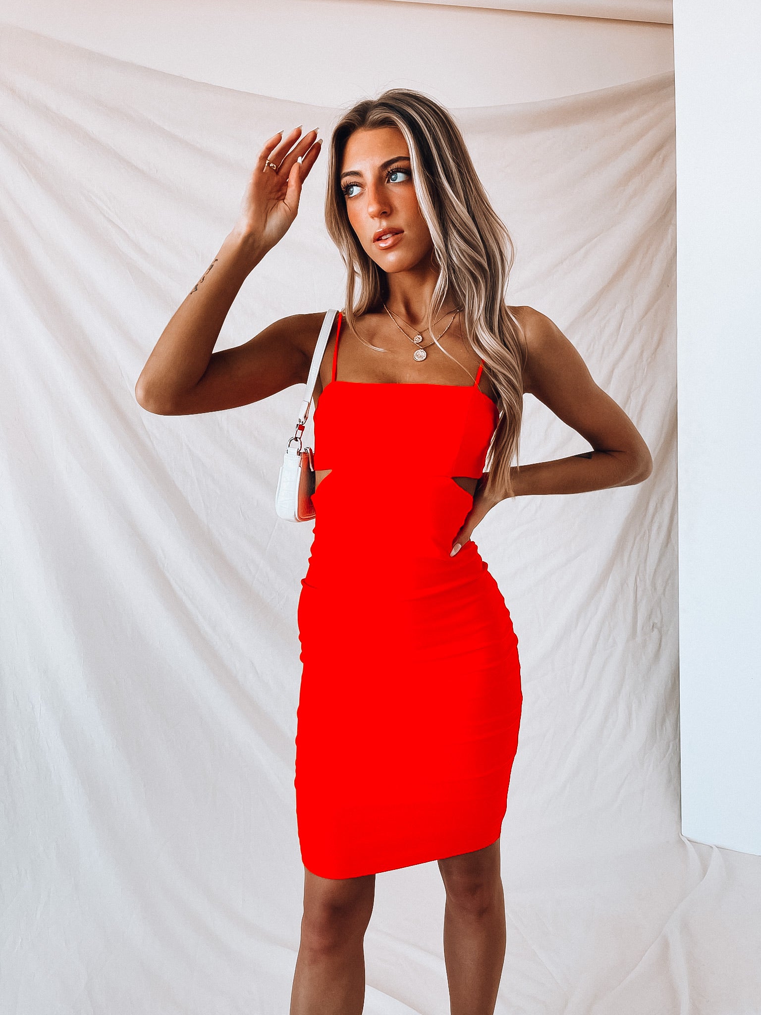 SALE :Arya Cut-Out Mini Dress – Madida Clothing