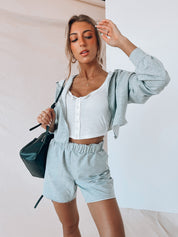 Grey Sporty Girl Track Jacket