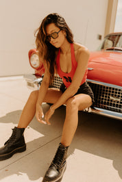 Nebraska Gameday Halter In Red