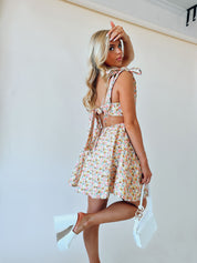 Carsyn Floral Cut Out Mini Dress