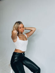 SALE :Angelina Embossed Floral Corset