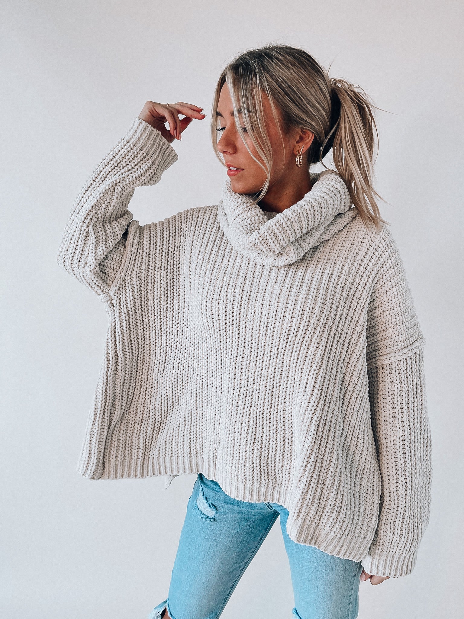 Vail Open Back Sweater
