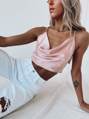 SALE :Clarissa Cowlneck Tank