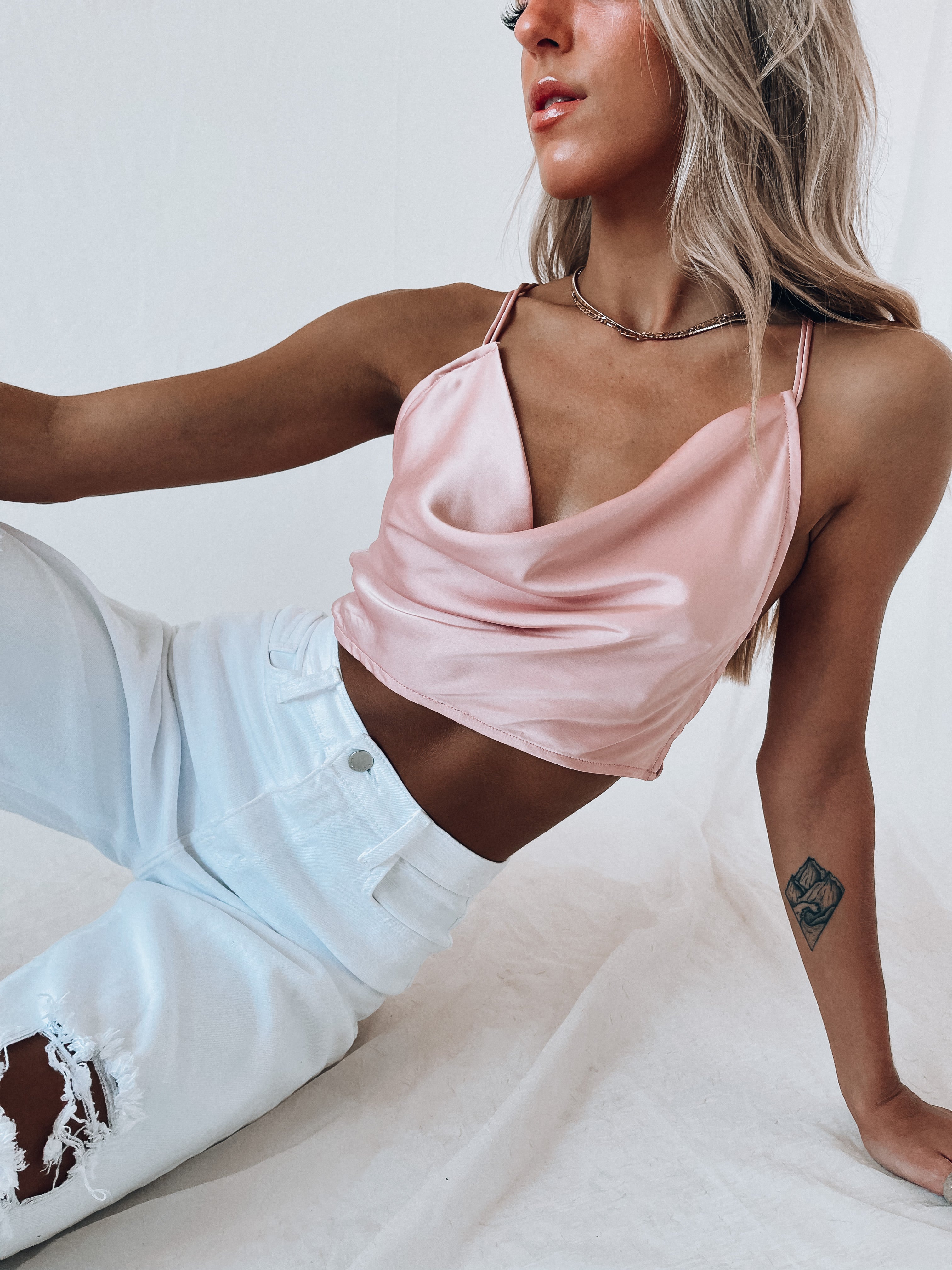 SALE :Clarissa Cowlneck Tank