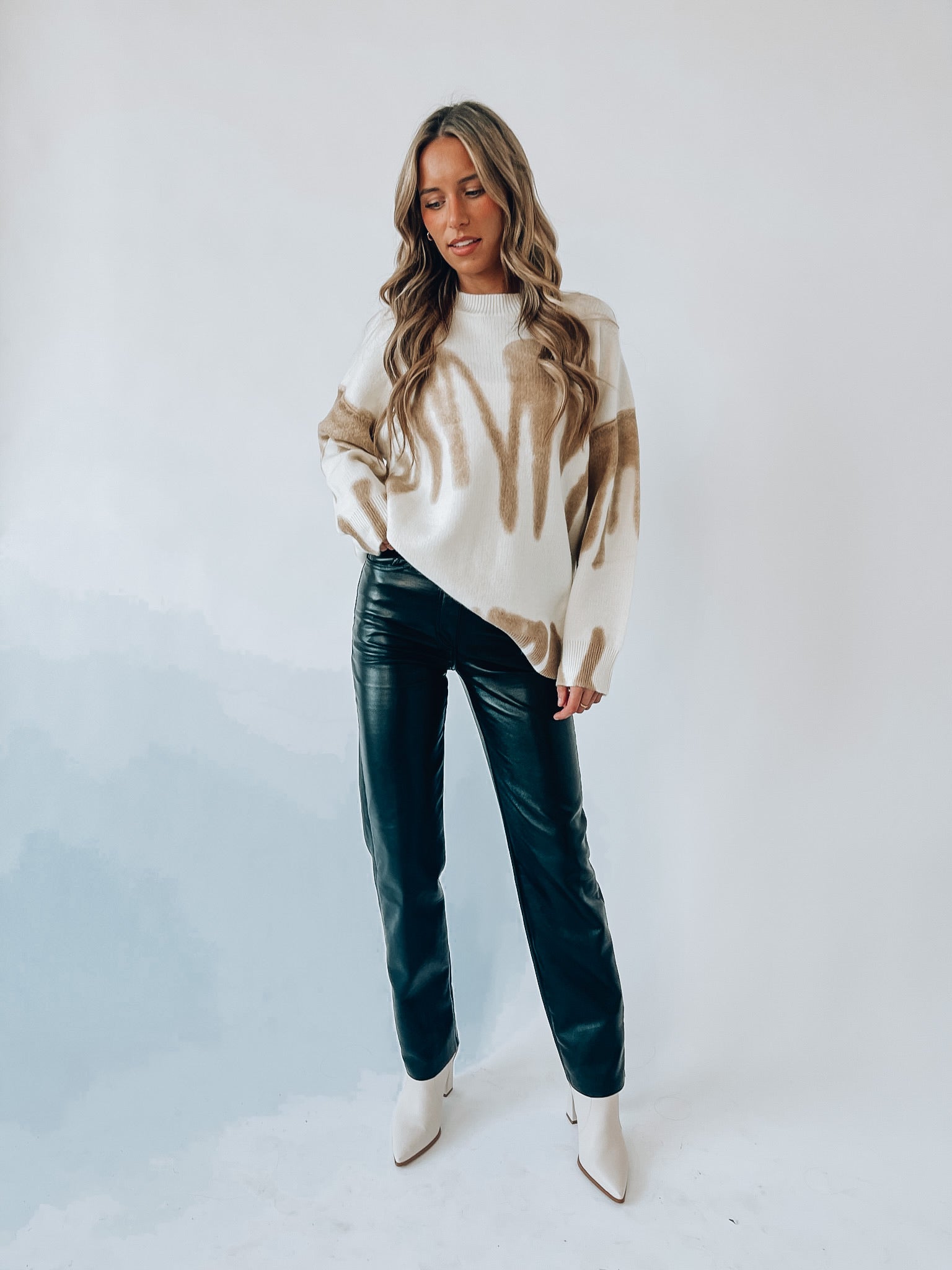 Lizzie Cream/Taupe Sweater