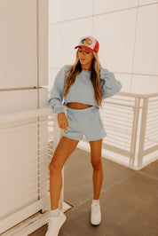 Easton Lounge Shorts In Baby Blue