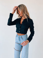 Hunter Open Back Crop Top