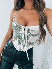 Lyra Cream Corset Top