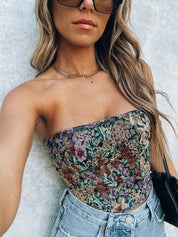 Nola Floral Corset Top