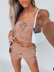 Taupe Poolside Terry Cloth Set