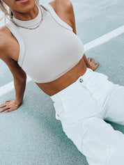 Nalani Cropped Sleeveless Top