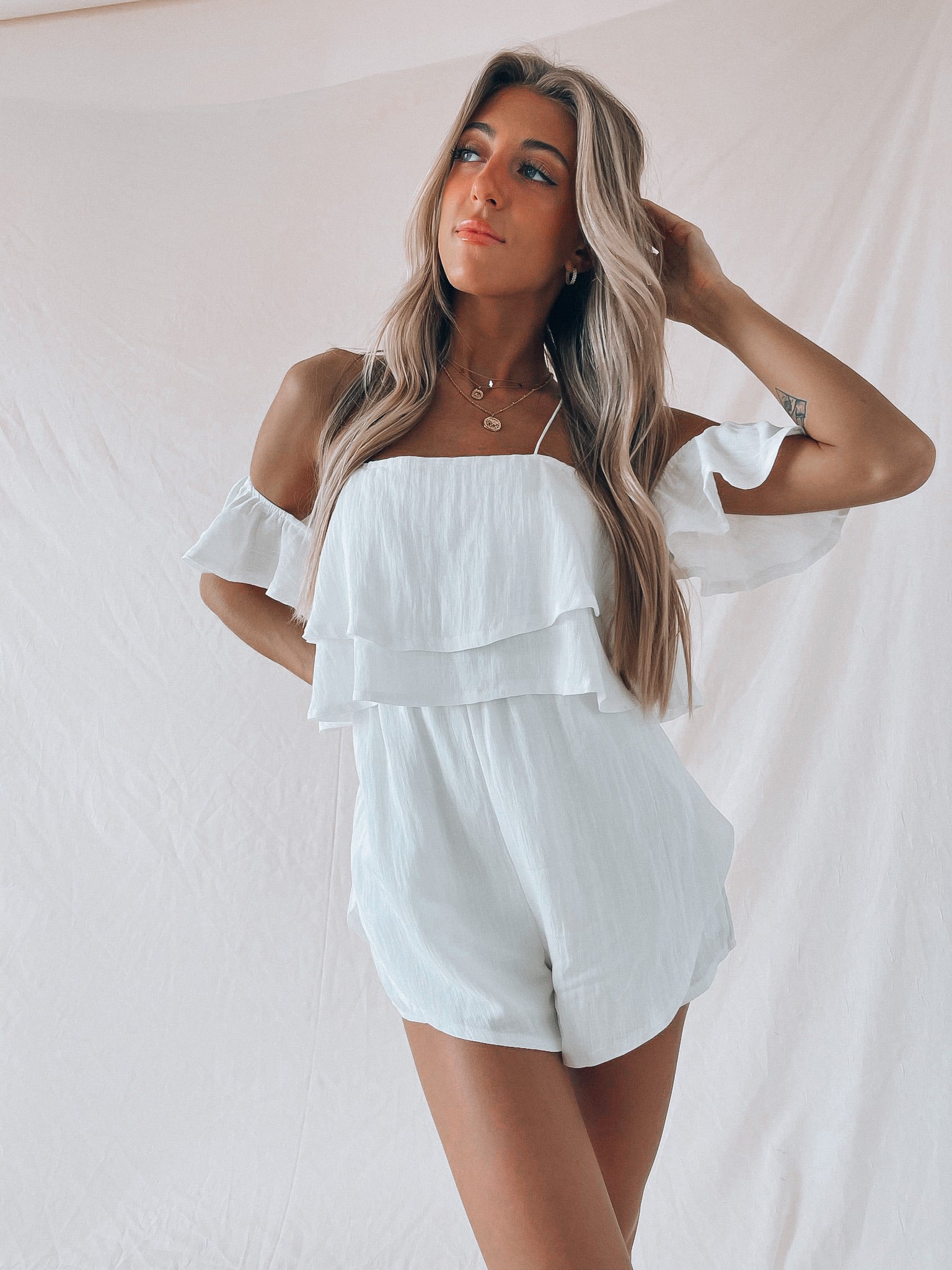 RESTOCKED : Oaklie OTS Romper