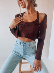 Jana Cropped Sweater set