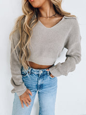 Kinsley Knitted Crop Sweater