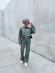 Dusty Green Joggers