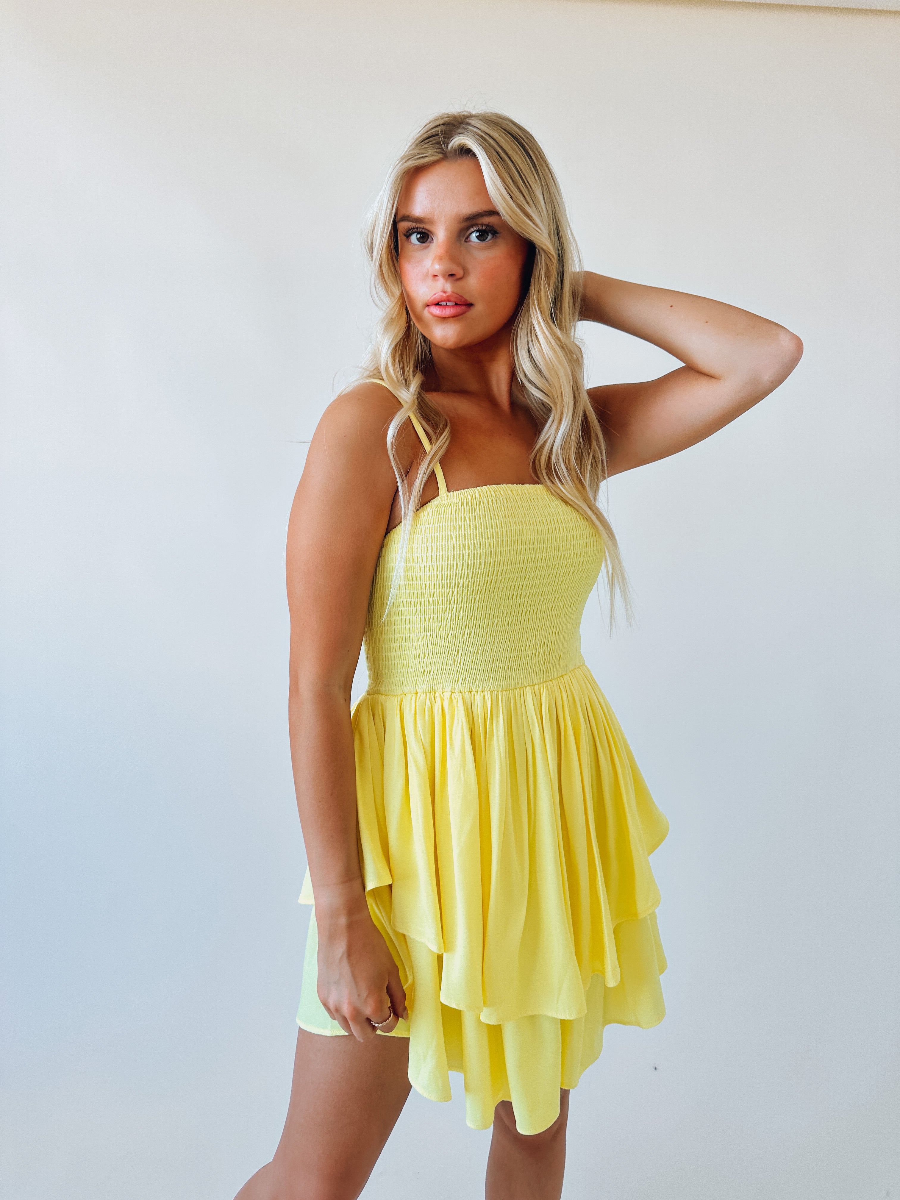 Delilah Ruffle Flowy Mini Dress