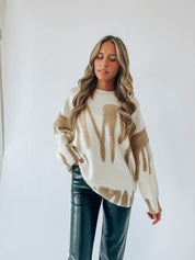 Lizzie Cream/Taupe Sweater