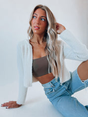 Carley Textured Zip-Up Hoodie