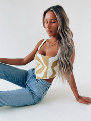 Lennon Zebra Crop Top