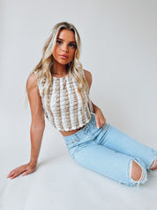 Charlie Textured Sleeveless Top